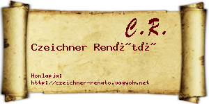 Czeichner Renátó névjegykártya